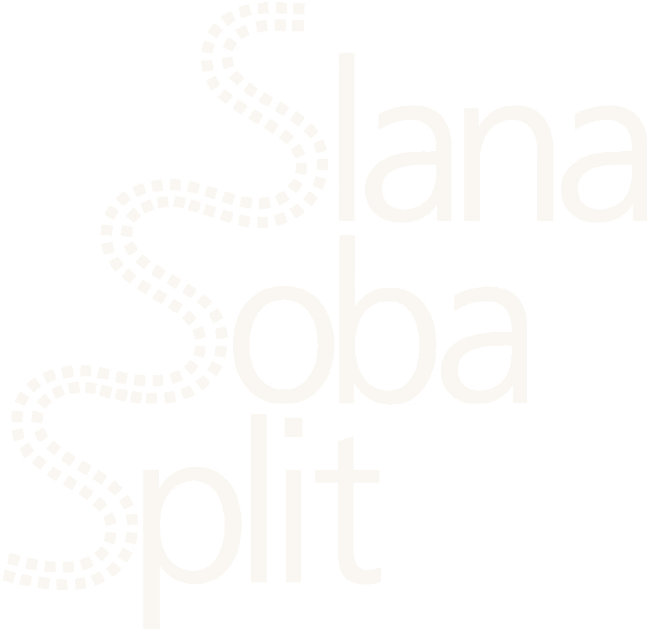 Logo Slane Sobe Split (svjetla varijanta za tamnu pozadinu)